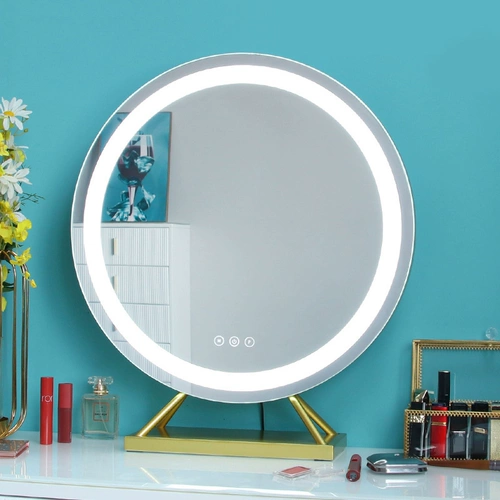 Круглое светодиодное большое зеркало, индивидуальный заполняющий свет, туалетный столик, популярно в интернете