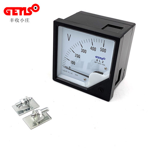 发电机组开关配电箱指针式仪表6L2电流表频率表Hz 380V500V电压表