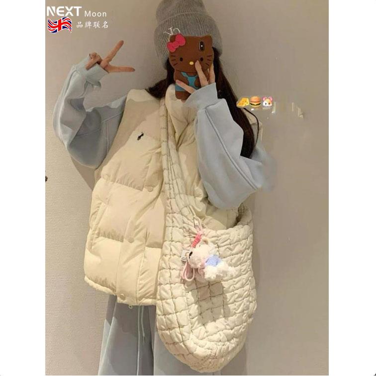 Next Moon英国联名韩系百搭羽绒棉服马甲女秋冬新款加厚保暖休闲
