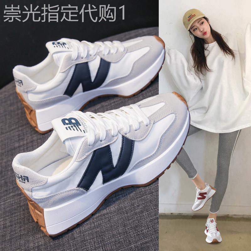 夏季新款华夫阿甘鞋女高级感韩版潮流休闲百搭舒适透气运动跑步鞋