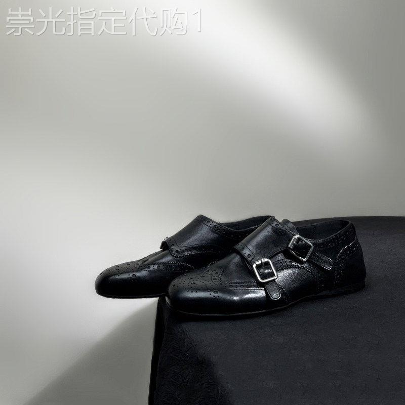 香港雕花小牛皮鞋平底鞋复古英伦风布洛克双扣单鞋女舒适乐福鞋子
