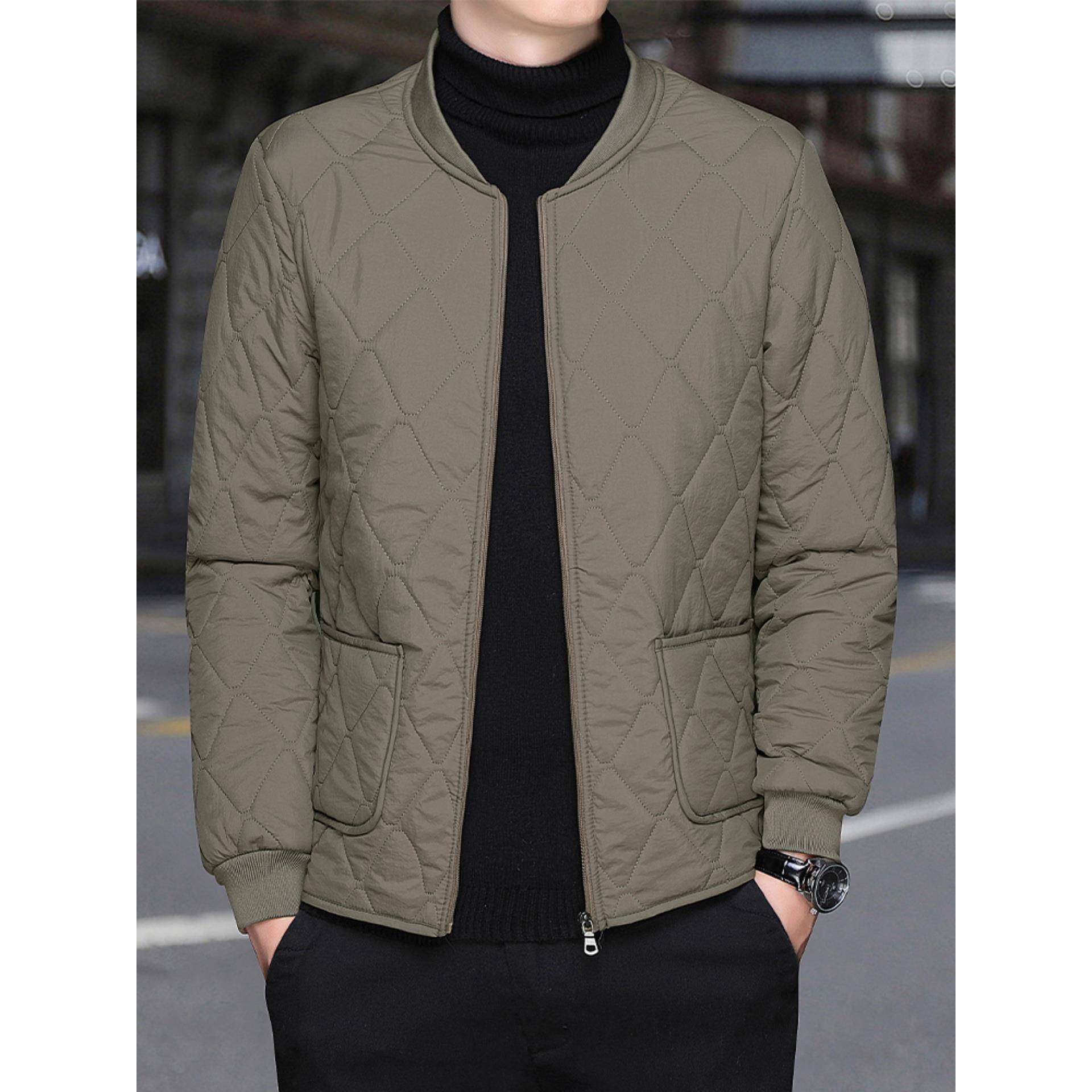 棉衣男短款秋冬季2025新款加绒加厚棉袄棒球领保暖防寒服男士外套