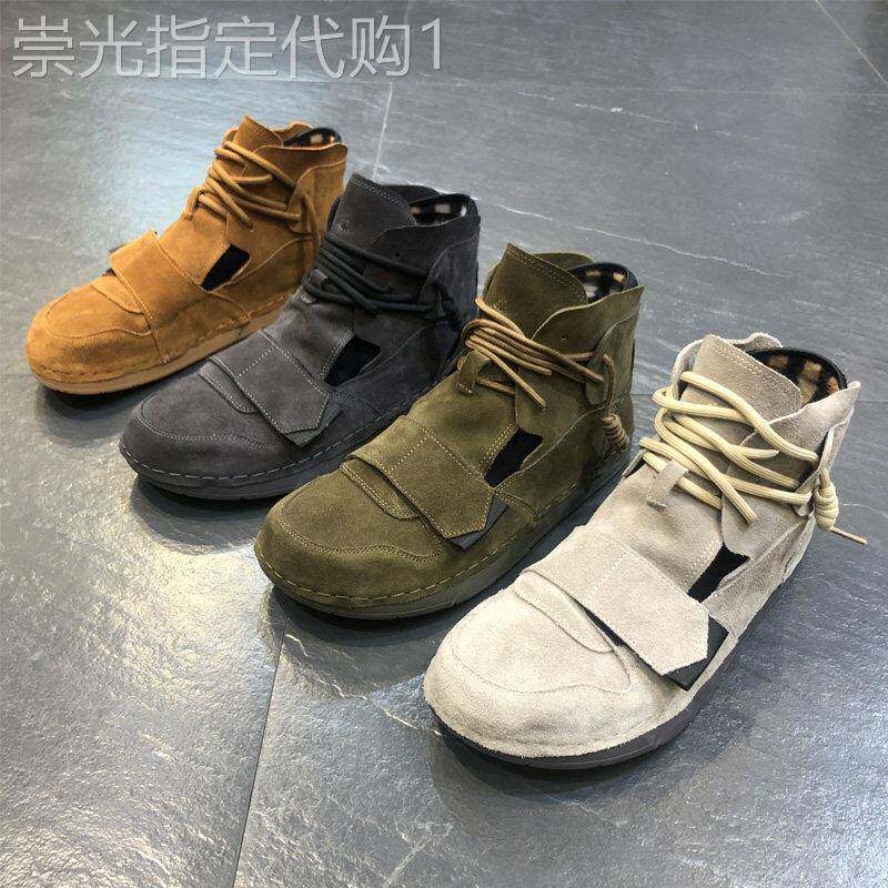 男鞋冬季天鹅绒暖棉鞋2025新高帮鞋英国单腿中帮男靴