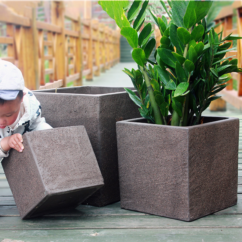磨砂紫砂正方形田园透气不烂根