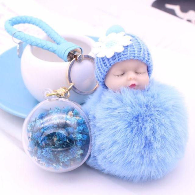 Hair ball sleep Key buckle Accessories Cartoon Hand rope Key chain men and women Bag baby decorate Villus automobile Plushin the Festive supplies/Gift , Gift ideas , Keychain  category - from Buy2taobao.com to provide professional Taobao agent buy service