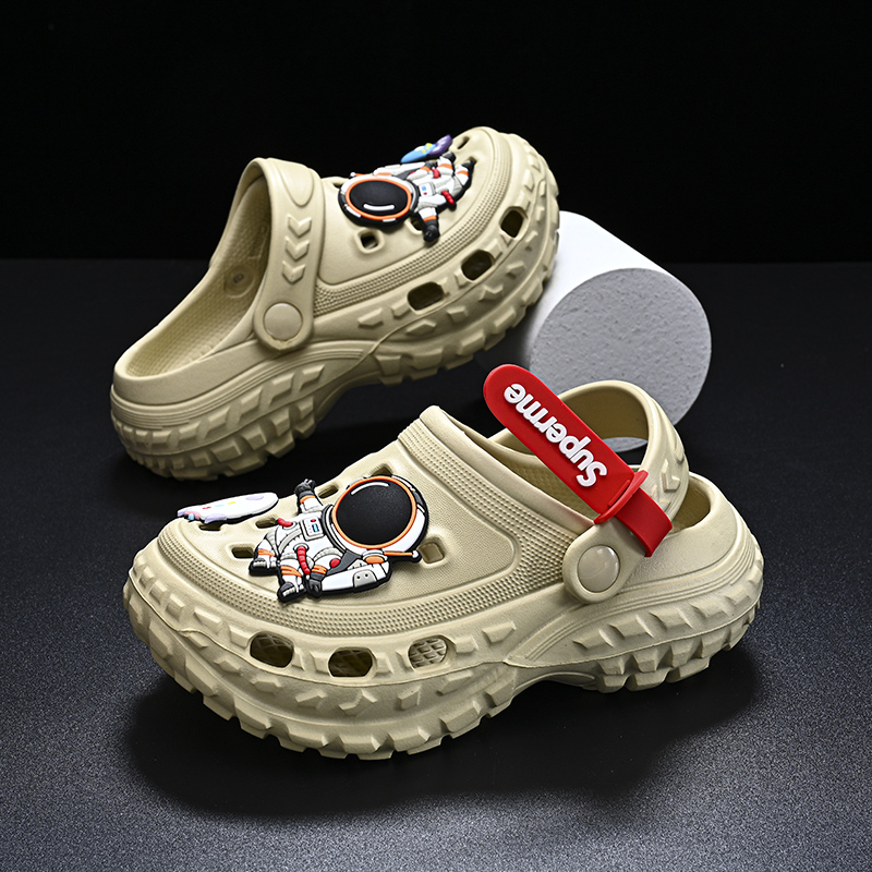 厚底兒童2023夏季新款洞洞鞋卡通