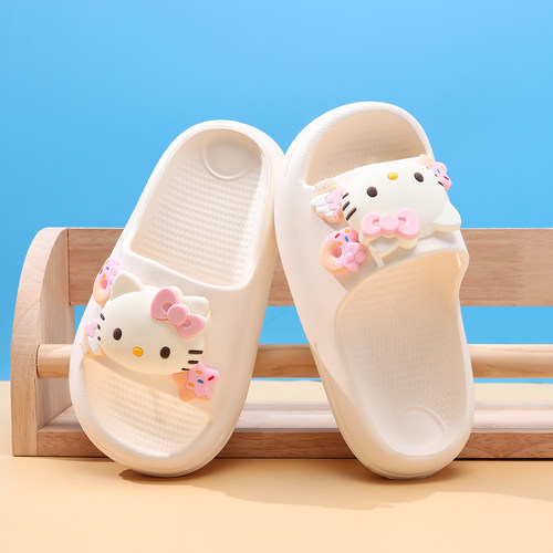 凯蒂猫儿童拖鞋女童2025新款夏季防滑软底女孩家居室内宝宝凉拖鞋
