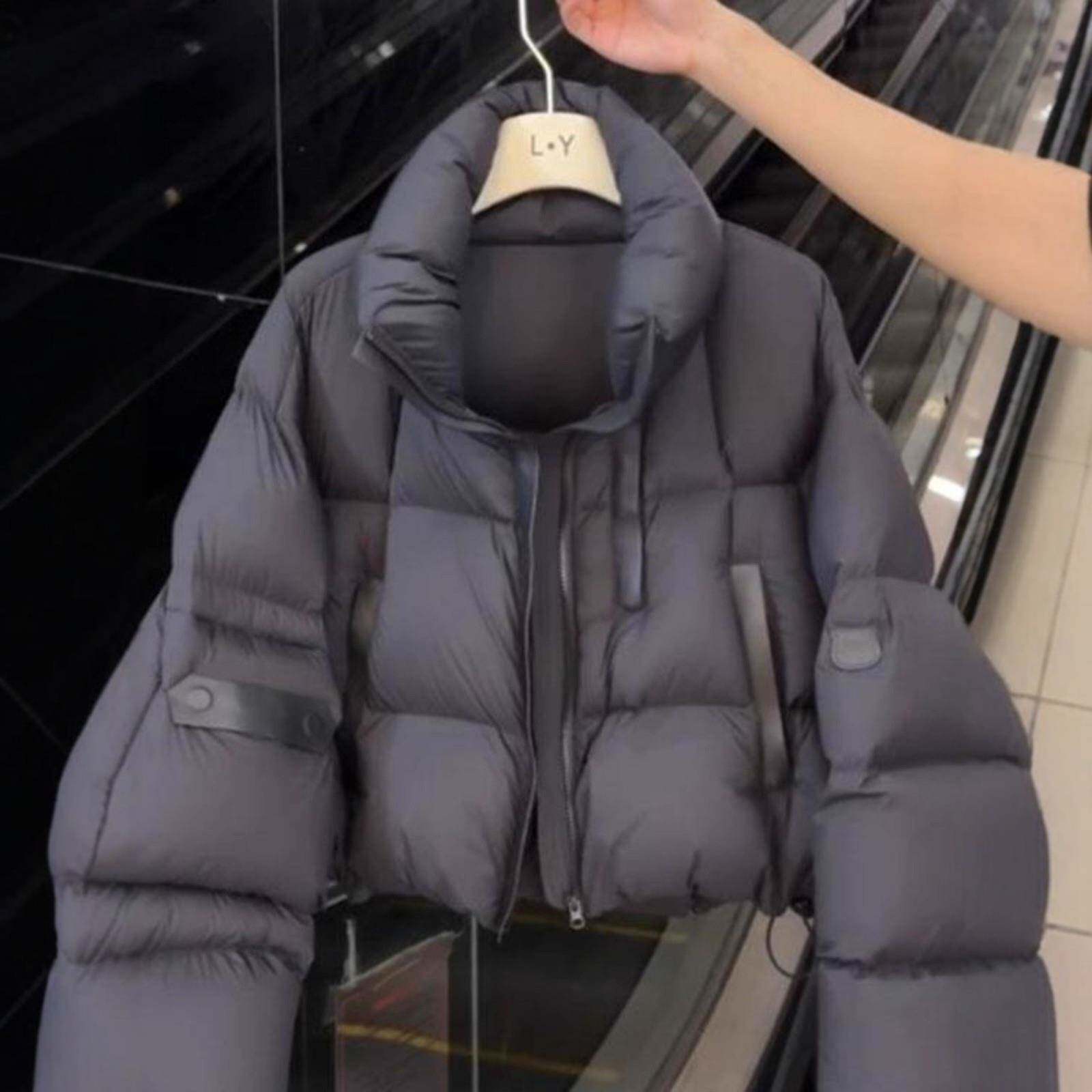 日系羽绒棉服女士2025冬季新款时尚短款小个子洋气加厚面包服外套