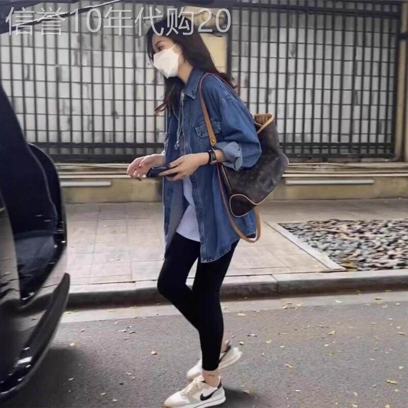 polo领牛仔衬衫女春秋2026新款设计感小众衬衣爆款外套中长款上衣