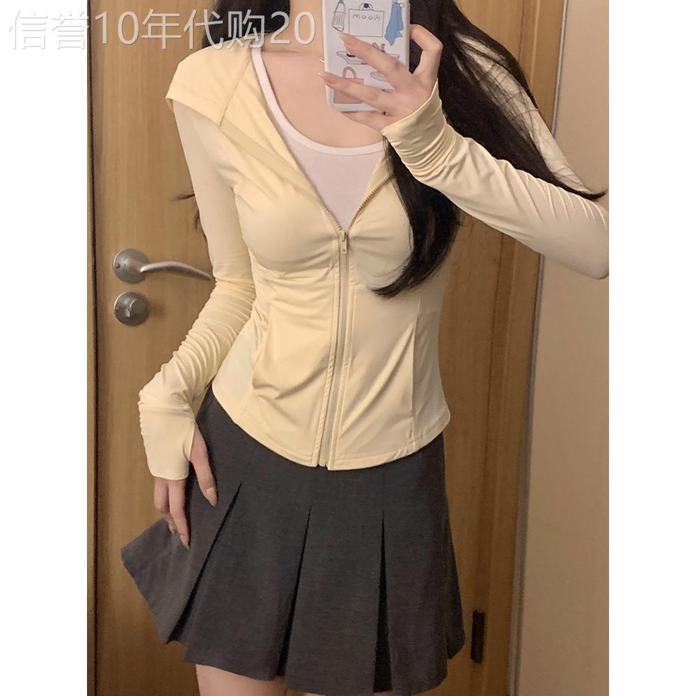 冰丝防晒衣女款夏季薄款2026新款修身收腰防晒服防紫外线轻薄外套