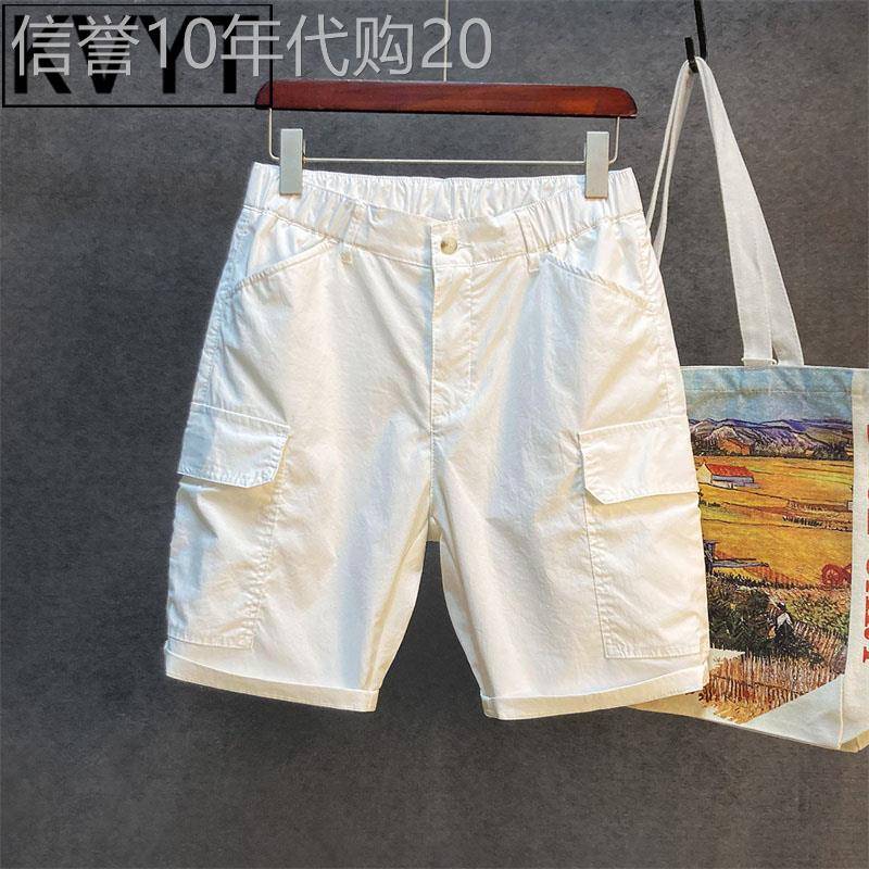 高级感冰丝短裤男款夏薄款五分裤2026新款美式多口袋休闲工作服裤