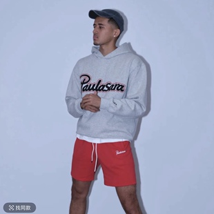 Ma3colm追梦系列圣诞节手工拼接刺绣球衣独家加绒连帽卫衣卡米然