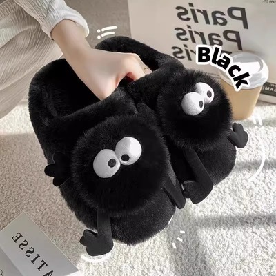 踩屎感男士棉拖鞋男款秋冬季2025新款室内家居卡通毛毛绒拖鞋冬天