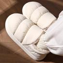 羽绒防水棉拖鞋女冬季外穿室内家居厚底防滑毛毛加绒保暖女款棉鞋