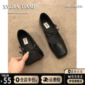 平底单鞋 法式 配裙子温柔晚晚鞋 女2026春夏新款 子 复古玛丽珍小皮鞋