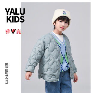 雅鹿儿童超轻薄羽绒服春秋冬短款 百搭外套内胆 男女童保暖亲子装