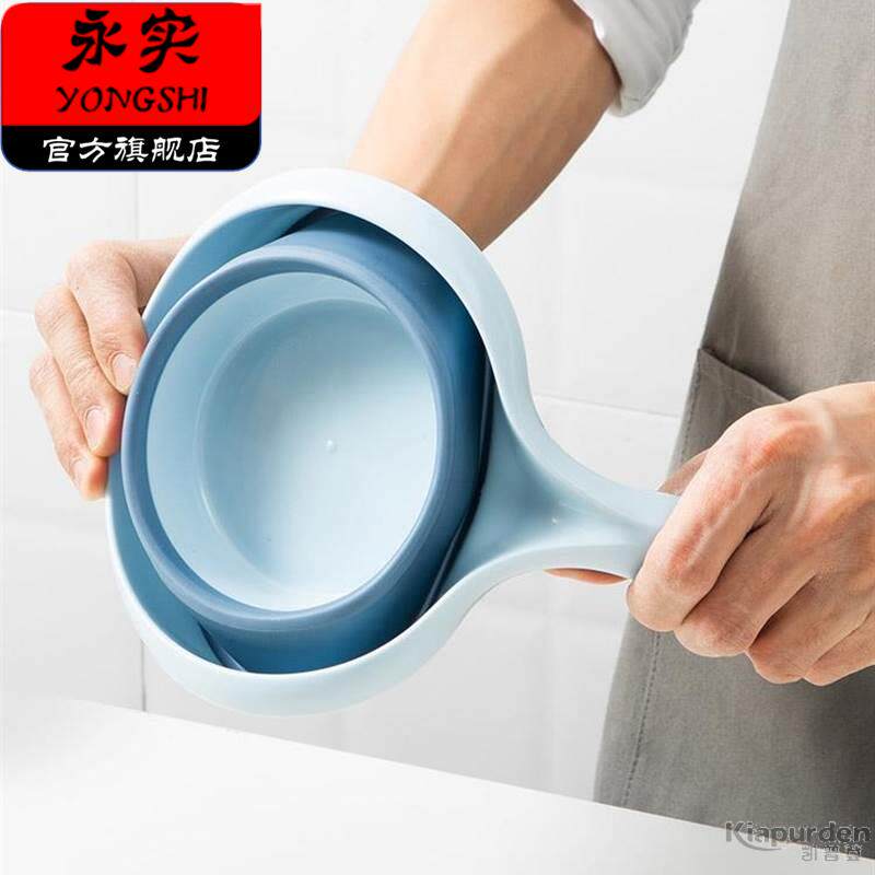 硅胶可折叠舀水勺创意水