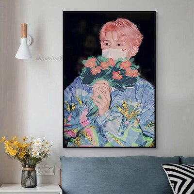 王源TFboys数字油彩画应援装饰画