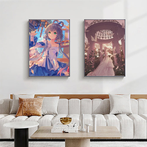洛天依数字油画二次元丙烯填色画