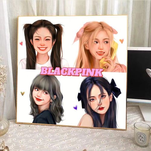 朴彩英BLACKPINK数字画明星周边