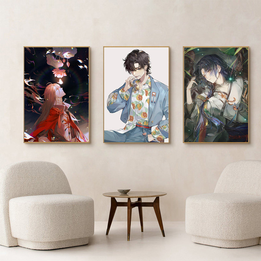 数字油画食物语国风二次元上色动漫手绘涂填色卡通装饰油彩丙烯画