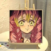 diy数字油画鬼灭之刃锻刀村篇 饰画 日漫炭治郎填充涂色手绘房间装