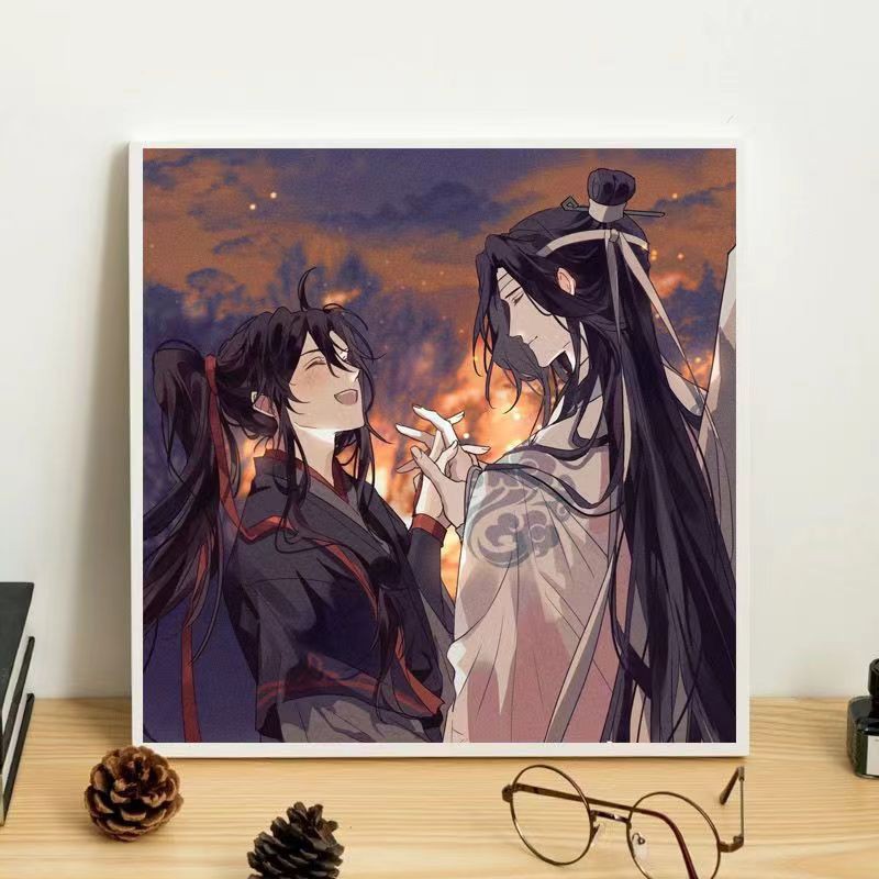 魔道祖师数字油画油彩房间装饰画
