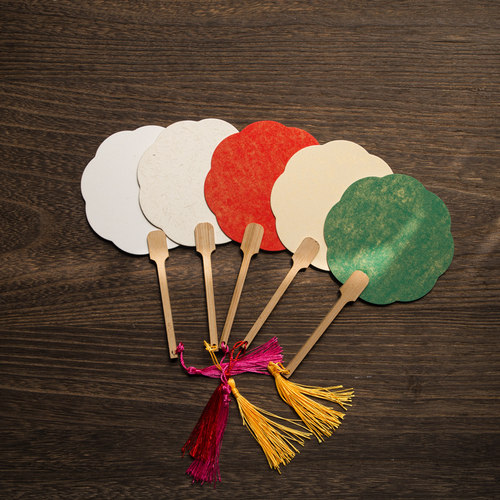 diy宣纸迷你版卡纸团扇