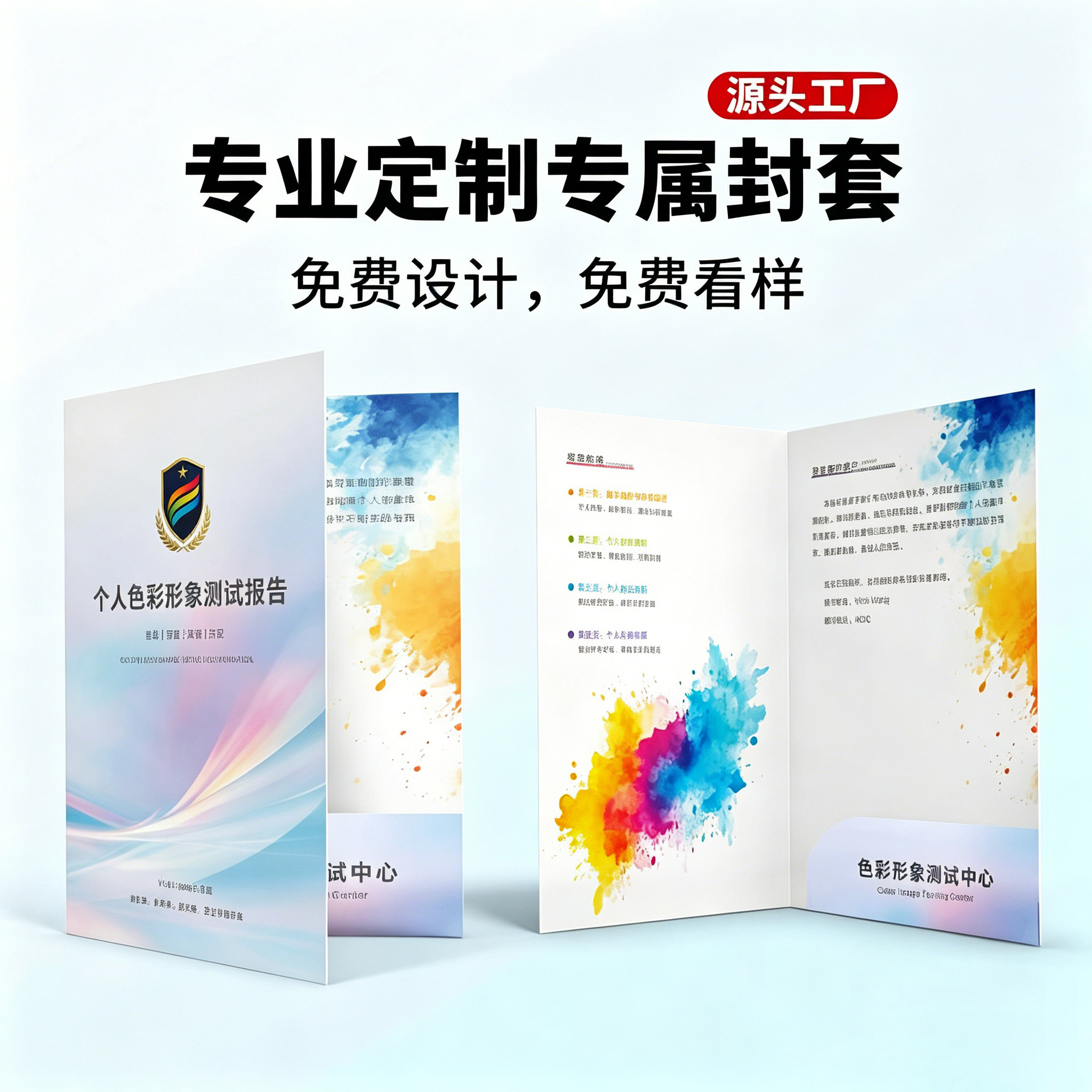封套印刷定制企业展会a4合同封面文件夹文件袋定做健康体检报告