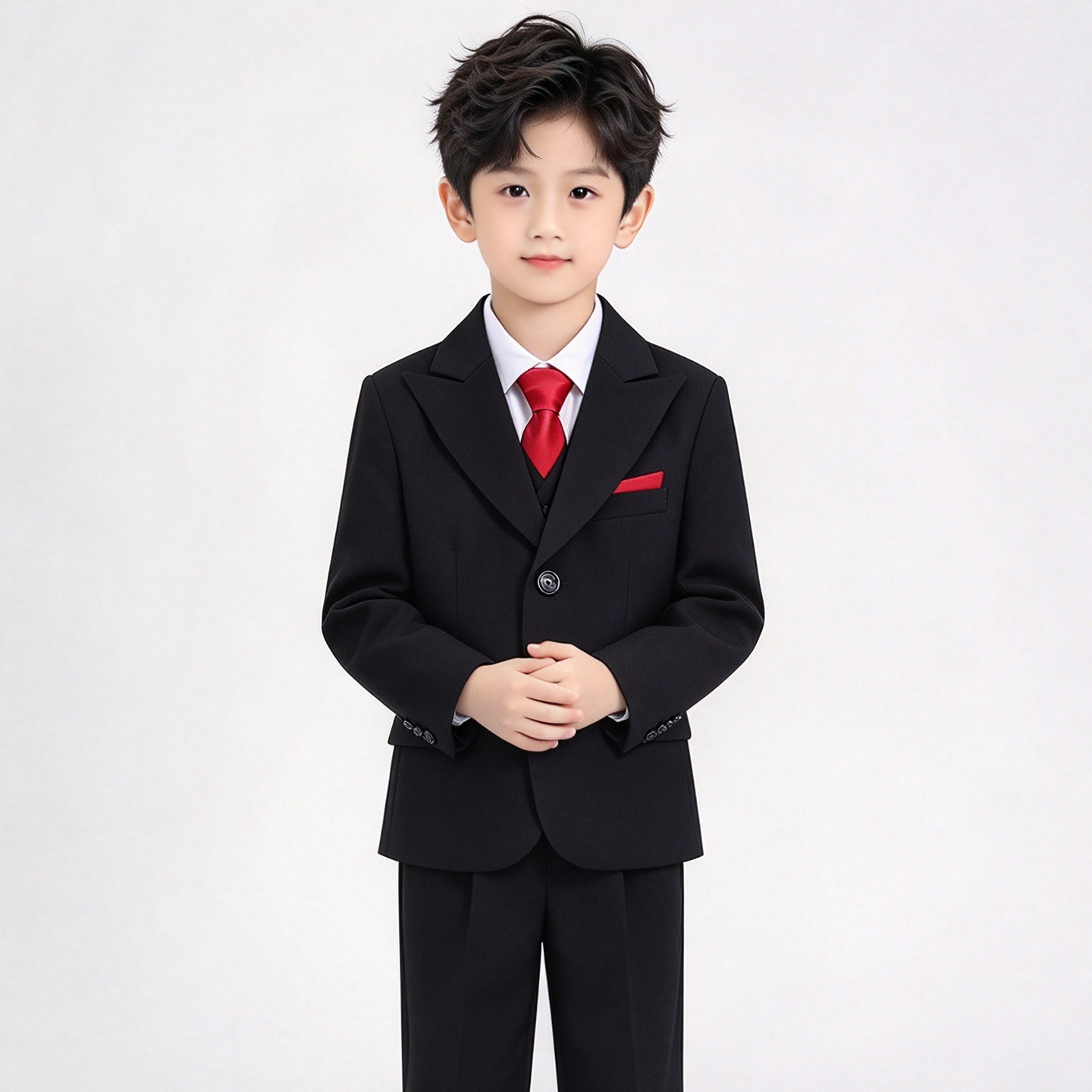 2026秋男童英伦小西装演出套装