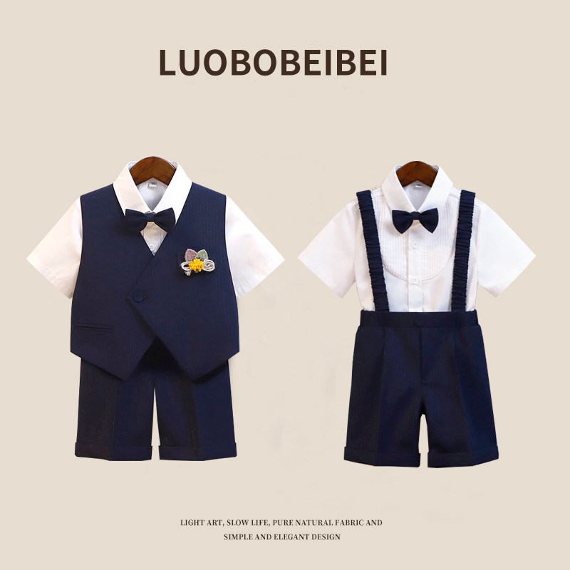男宝宝夏季周岁生日演出服