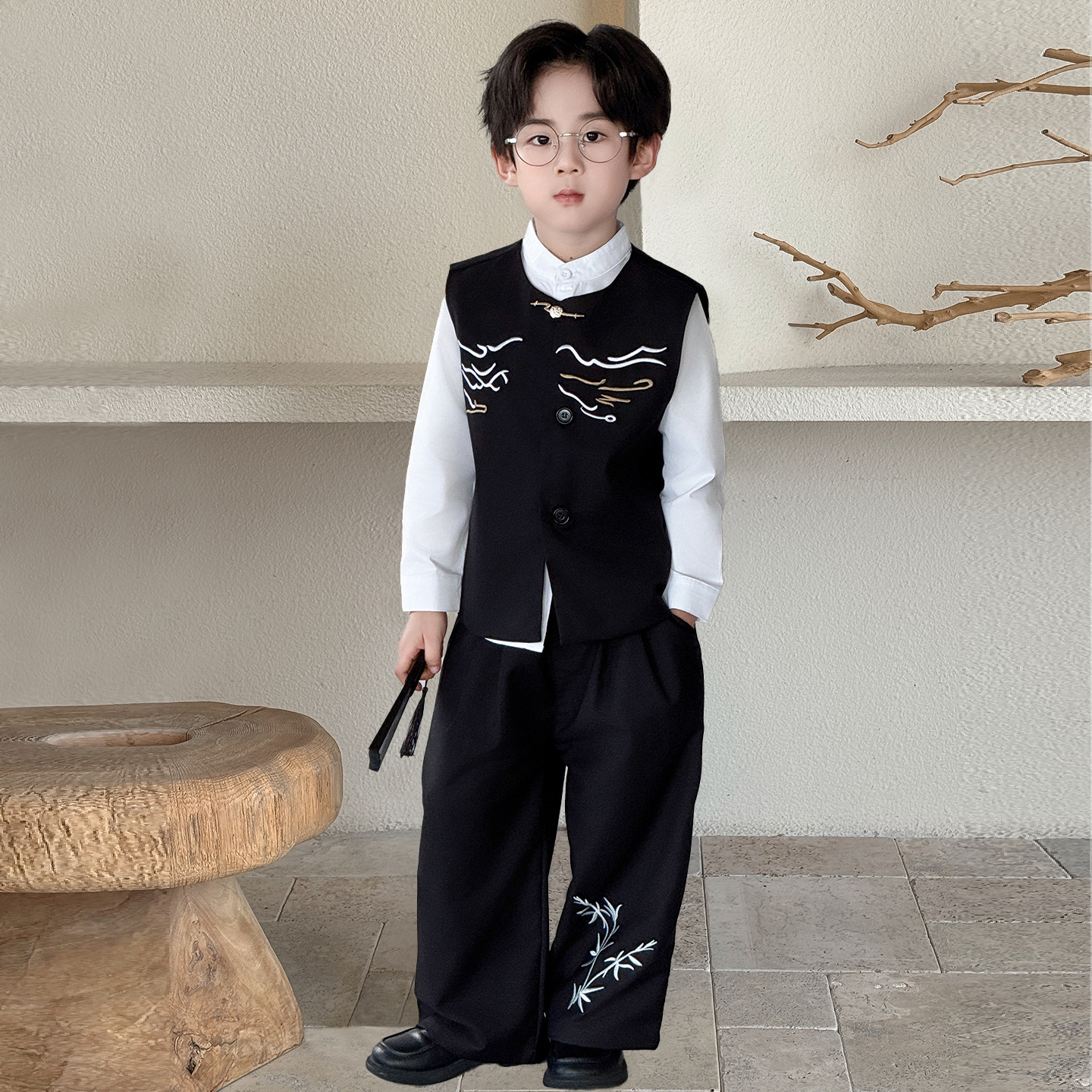 新中式男童国风汉服套装