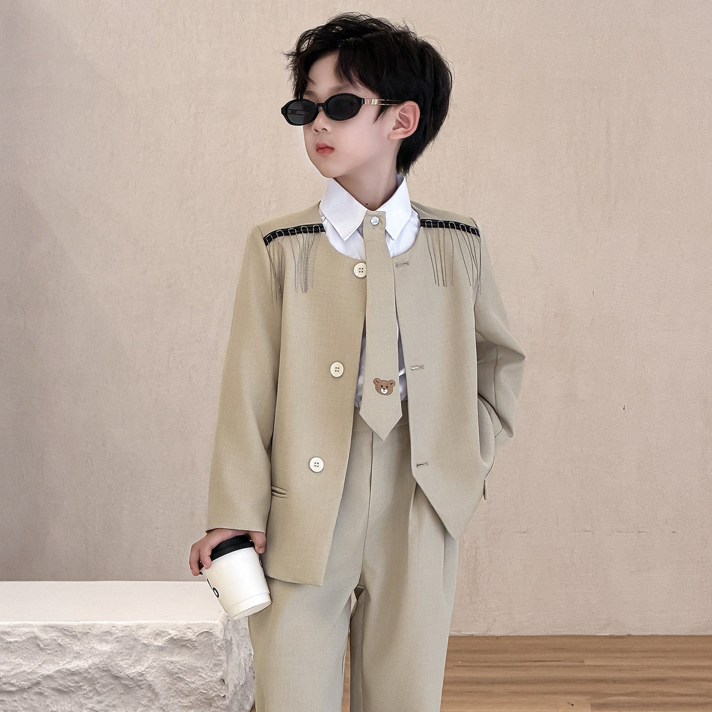 男童西装套装2026新款礼服
