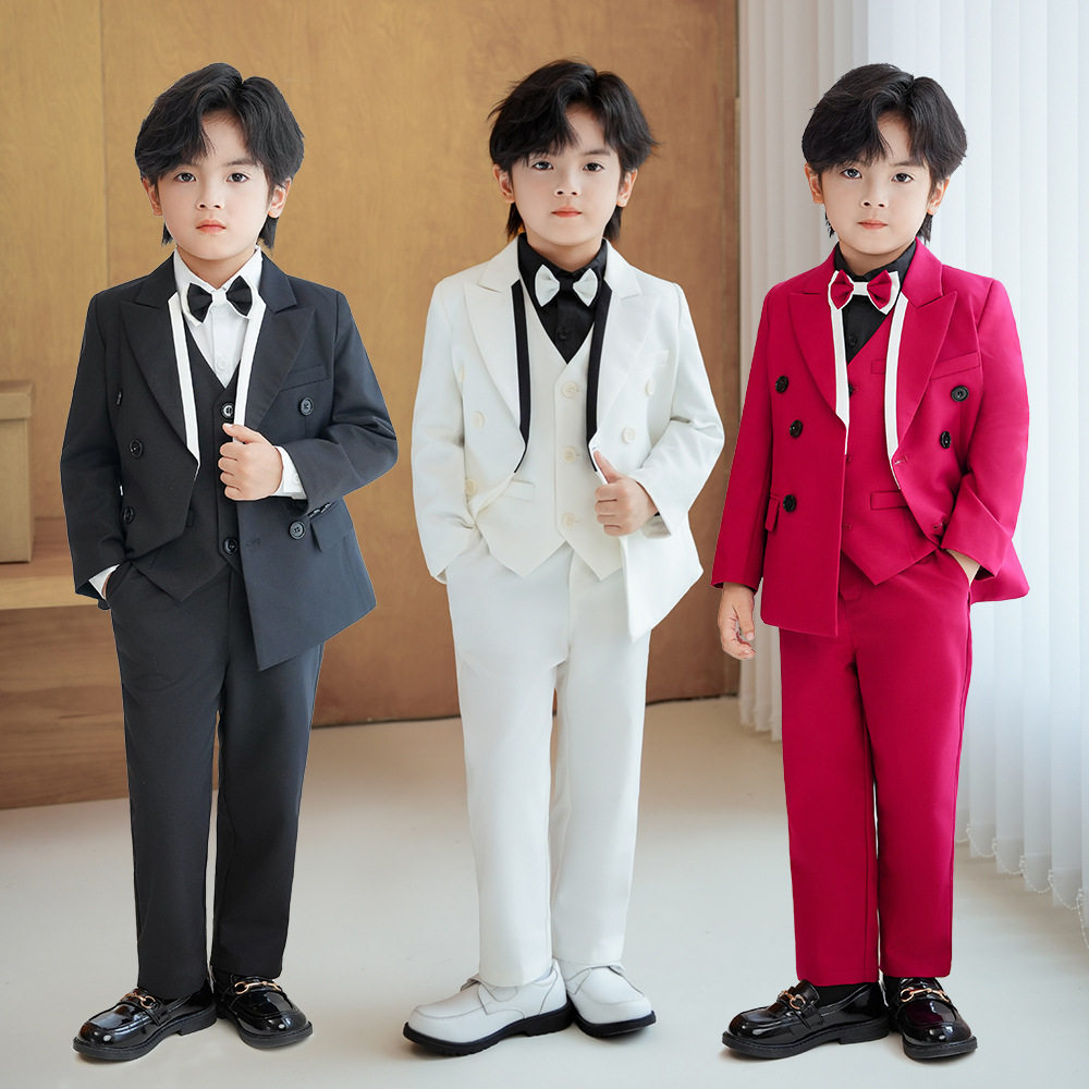 男童西装马甲英伦时尚礼服