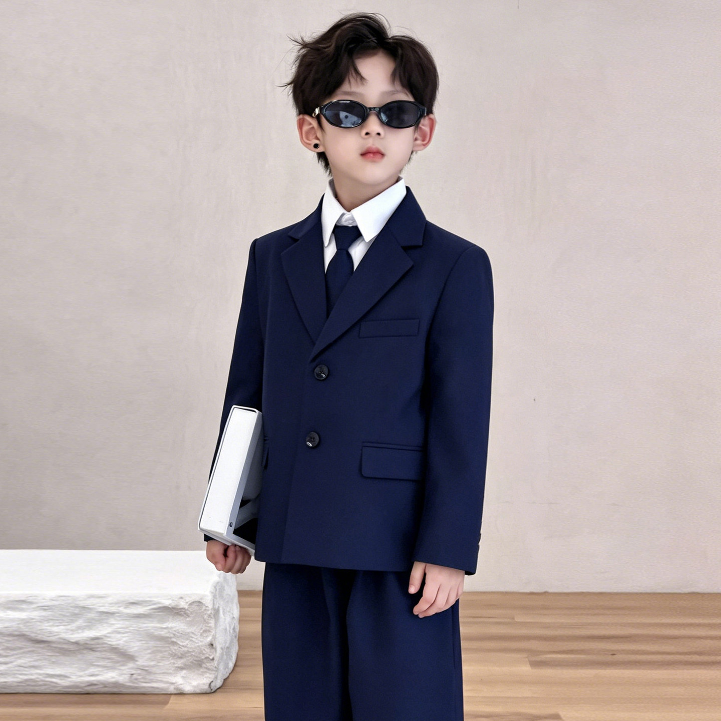 男童英伦风西服套装主持礼服