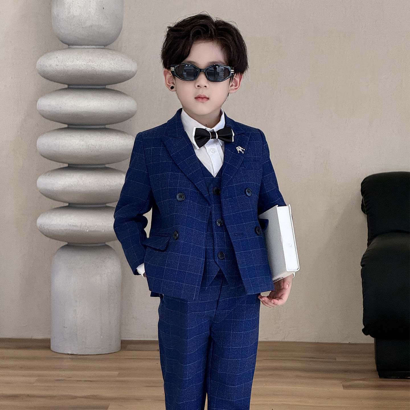 男童秋季新款西装套装礼服