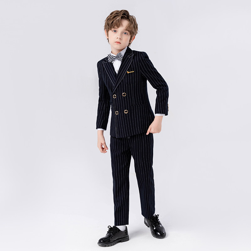 男童2024新款英伦风钢琴演出服