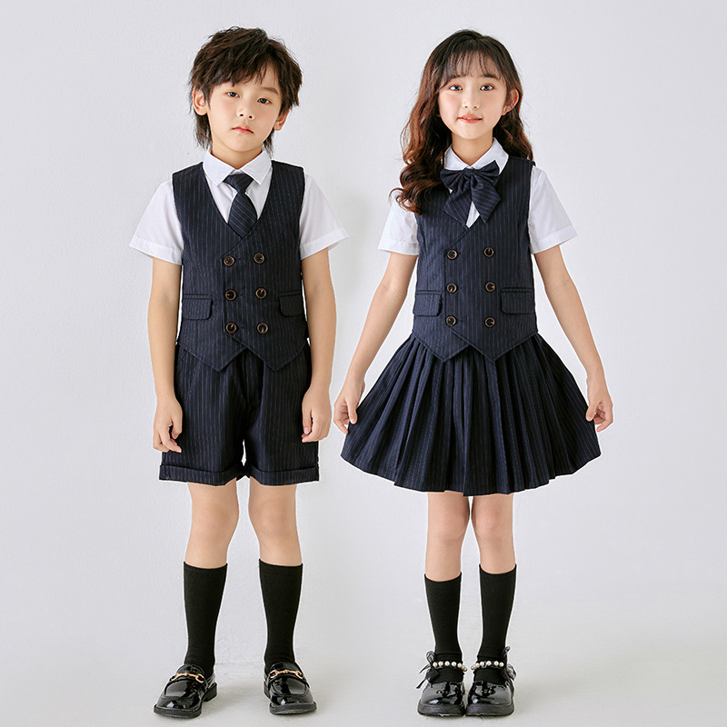 男童礼服六一夏季英伦幼儿园园服儿童毕业表演小学生大合唱演出服