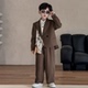 礼服套装 新中式 国风西装 新款 儿童帅气主持摄影演出服 男童2026春季