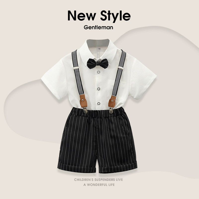 儿童夏季小主持人英伦风演出服