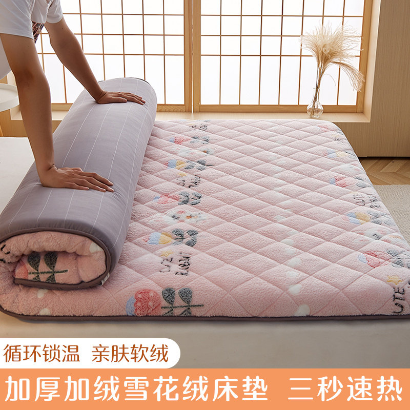 床垫软垫家用炕垫子牛奶绒保暖垫子冬季羊羔毛榻榻米炕垫秋冬褥子