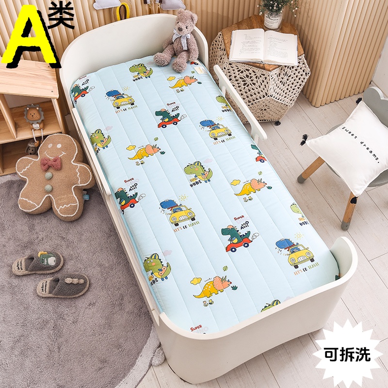 婴幼儿园床垫加厚全棉宝宝专用儿童床褥a类褥子可拆洗折叠春秋款