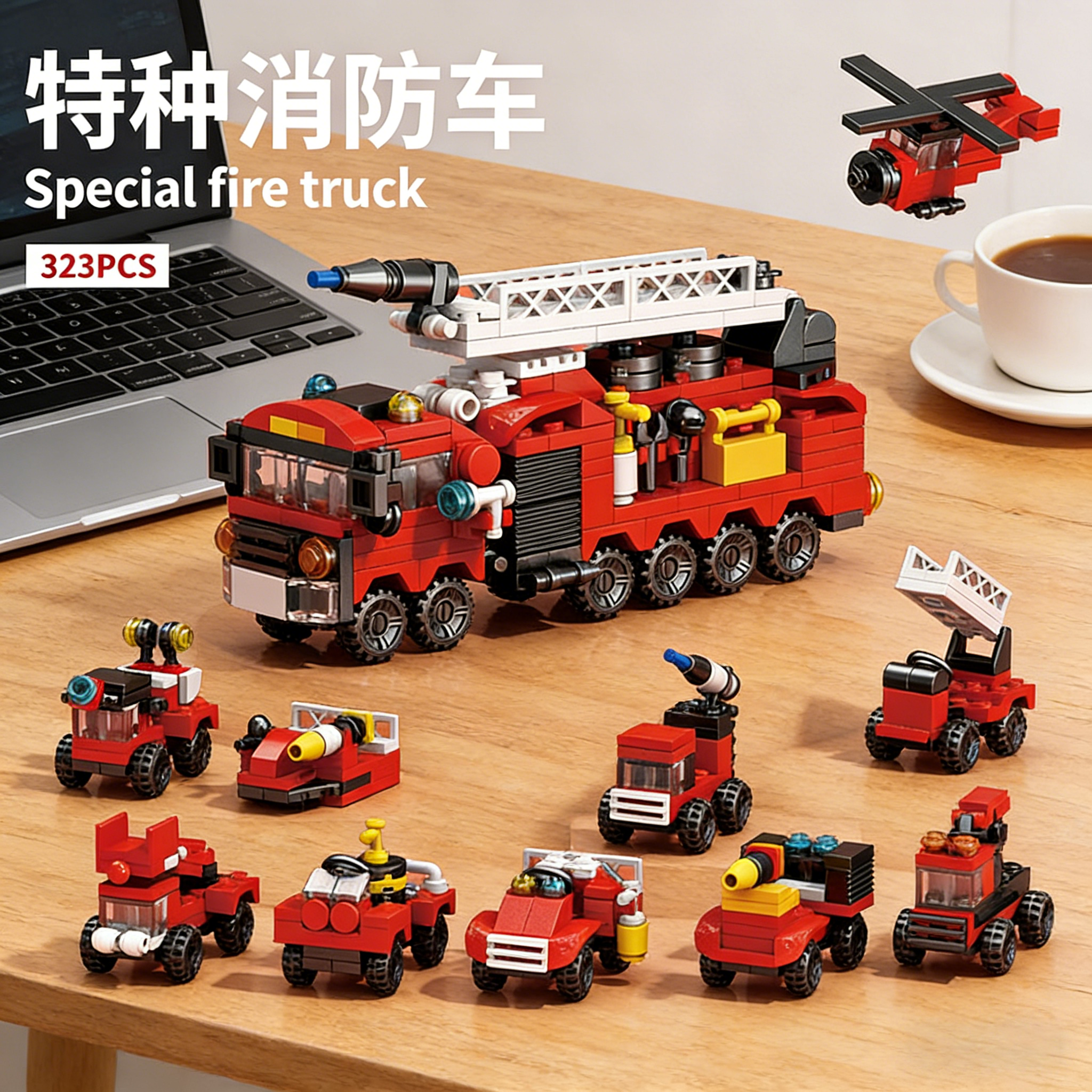 10合1积木车拼装模型积木拼图6到12岁儿童益智玩具男孩8生日礼物,玩具/童车/益智/积木/模型,普通塑料积木,淘宝优惠券,粉丝福利购,淘宝优惠卷