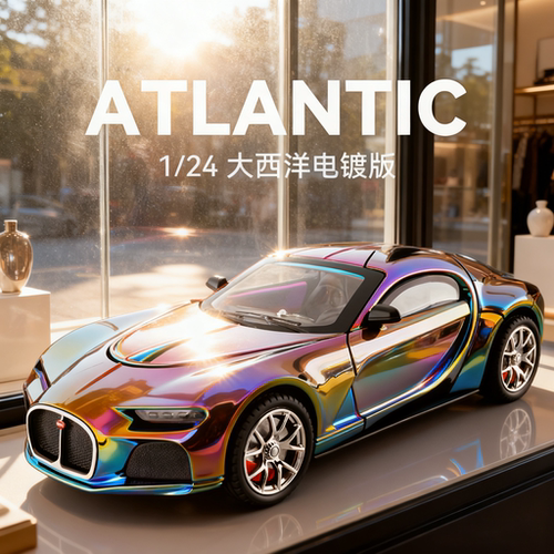 布加迪合金车模型仿真收藏男礼物