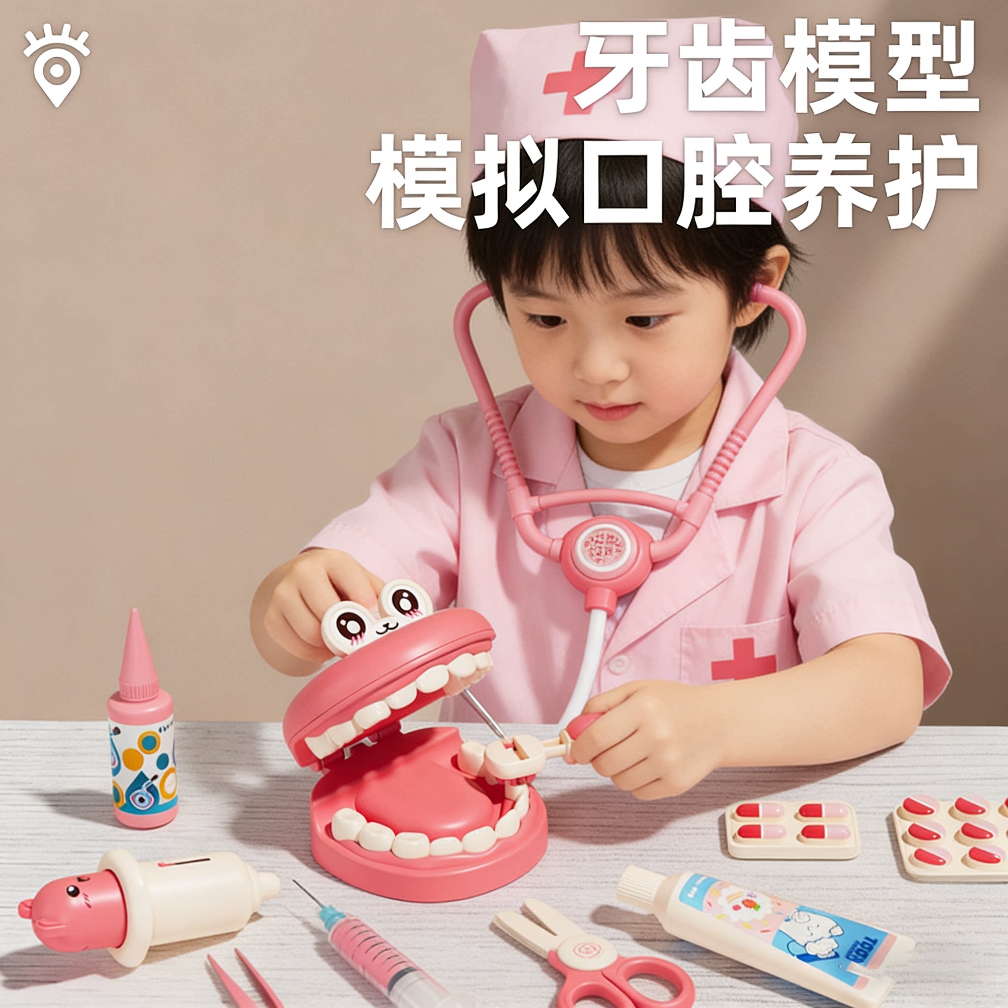 牙医生玩具套装女孩玩具益智3到6岁男孩过家家儿童小孩子生日礼物