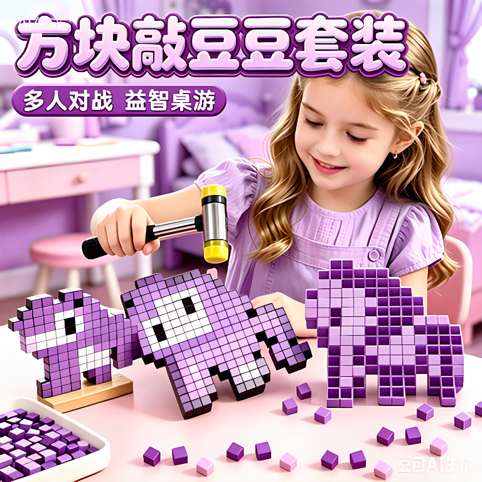敲豆豆玩具套装儿童专注力训练图片