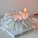 3.8女神节蛋糕装 饰水钻love蝴蝶结丝带情侣告白爱心蜡烛装 扮插件