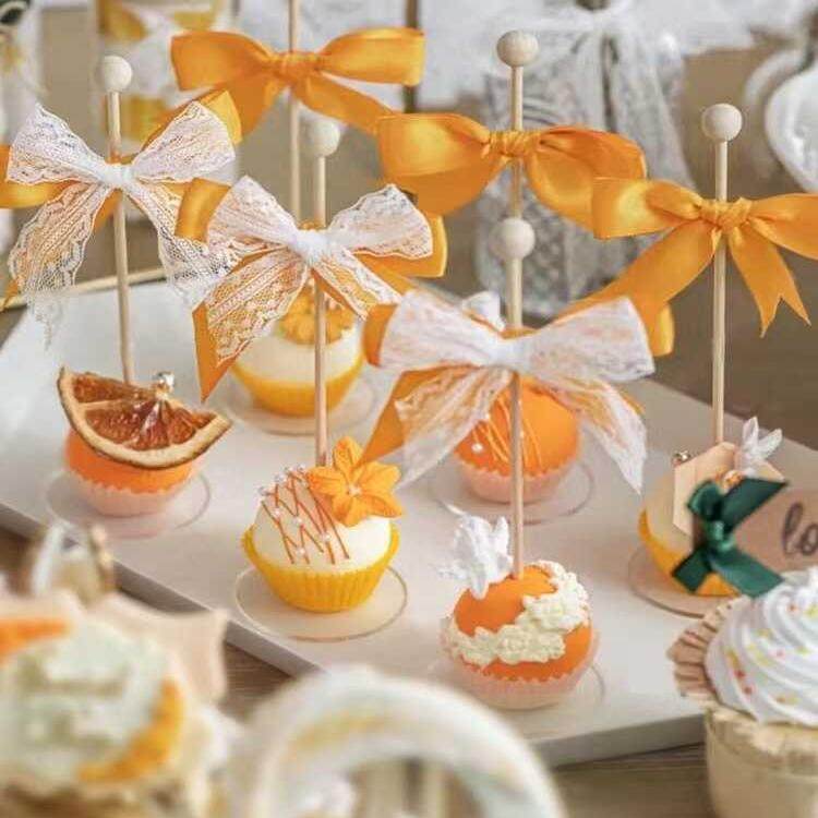 绿色森系婚礼甜品台装饰推推乐贴纸蝴蝶结布丁杯封口纸杯蛋糕插件,节庆用品/礼品,节日装扮用品,淘宝优惠券,粉丝福利购,淘宝优惠卷