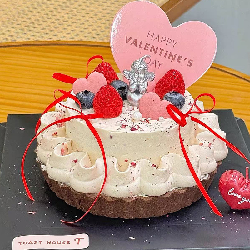 2026网红情人节天使蜡烛斯巴克蛋糕装饰爱心卡片蝴蝶结丝带装扮,节庆用品/礼品,蛋糕/烘焙装饰用品,淘宝优惠券,粉丝福利购,淘宝优惠卷