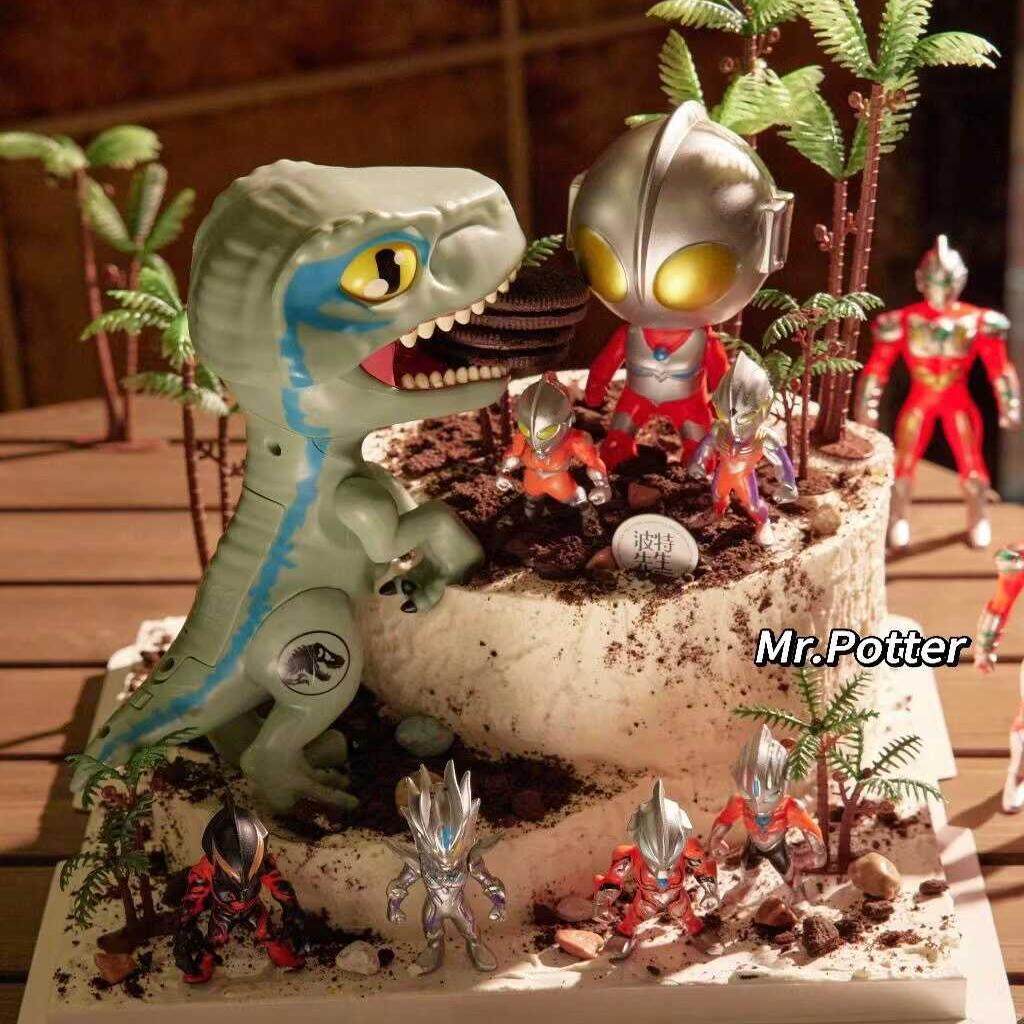 儿童声光恐龙怪兽奥特曼男孩生日蛋糕装饰迪迦赛罗超人烘焙插件,节庆用品/礼品,节日装扮用品,淘宝优惠券,粉丝福利购,淘宝优惠卷